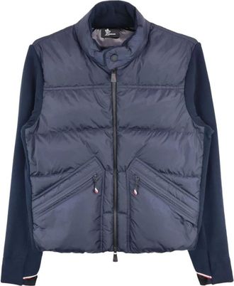 Moncler Winter Jackets, male, Blue, M, Hybrid Cardigan