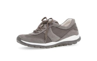 Gabor Women Trainers, Ladies Low-Tops,Removable Insole,Low Shoe,Street Shoe,lace up Shoe,Sports Shoe,Platform Sole,Leisure,Brown (fumo),38 EU / 5 UK