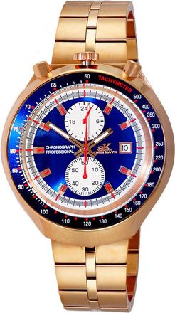 Adee Kaye Chronograph Quartz Blue Dial Mens Watch AK5562-MRGBU