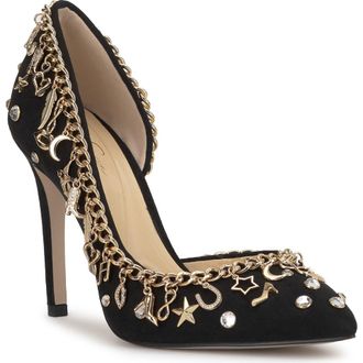 Jessica Simpson Palias Half dOrsay Pump in Black at Nordstrom Rack, Size 11