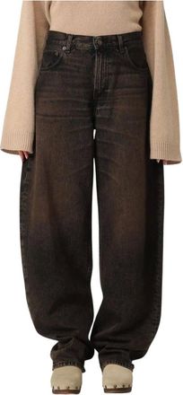 Haikure Dames, Jeans, Bruin, Maat: W27 Denim