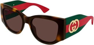 Gucci Zonnebrillen - Dames - Zonnebrillen - Veelkleurig - 55 MM - Accessoires