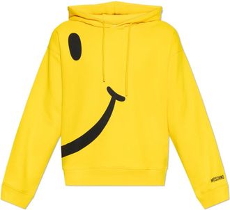 Moschino Smiley Hoodie - Heren - Hoodies - Geel - S - Katoen - Hoodies & sweatvesten