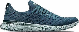 Athletic Propulsion Labs Womens Techloom Wave Athletic Sneakers In Deep Emerald/peppermint/marble