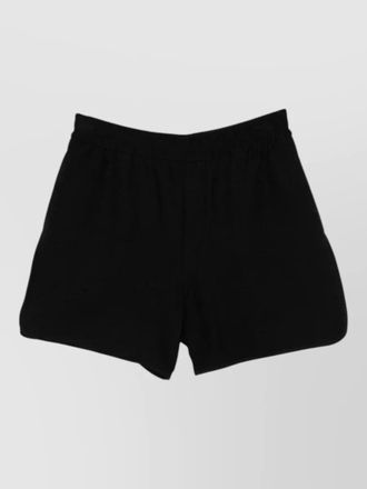 Emporio Armani cotton blend shorts patterned design waistband