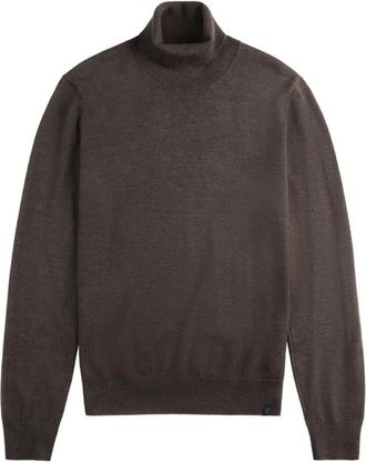 Fay Maglia Dolcevita F.12 - Heren - Coltruien - Bruin - XL - Truien & Vesten