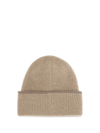 Jacquemus ACU00666AK00227 Gros Grain Ribbed Beanie - Beige