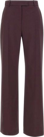 Eleventy Pantaloni in lana con pieghe - Rosso