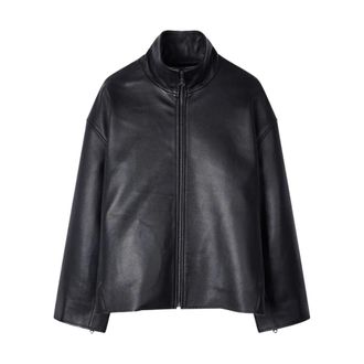 Paul Smith Giubbotto Over in Pelle - - Jackets - Donna - Nero - S