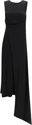 Ami Black Round Neck Maxi Dress