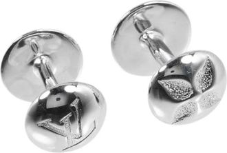 Louis Vuitton Pre-owned Jewellery, male, Gray, Size: ONE SIZE Pre-owned Vintage Cufflinks