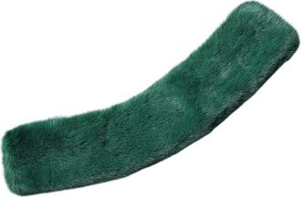 Dolce & Gabbana Accessoires, Dames, Groen, ONE Size, Mink Fur Collar Nek Wrap