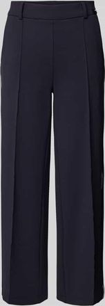 Cambio Cambio Straight Leg Stoffhose mit verk&uuml;rztem Schnitt Modell CAMERON in Marine, Gr&ouml;&szlig;e 32