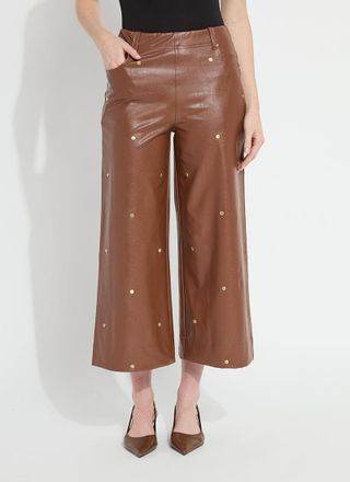 Lyss&eacute; Luanne Studded Vegan Leather Palazzo