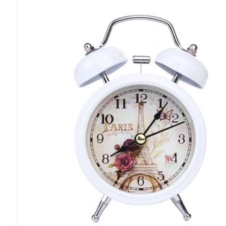 OEM Despertador De Dormitorio, Cl&aacute;sico, Ultra Silencioso, De Cuarzo Retro, Fabricado En Metal Con Retroiluminaci&oacute;n, Ideal Para Escritorio, Armario, Mesita