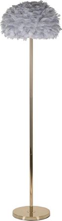 Mauro Ferretti L&aacute;mpara De Pie Feathers Slim Gris Cm &Oslash; 43x170