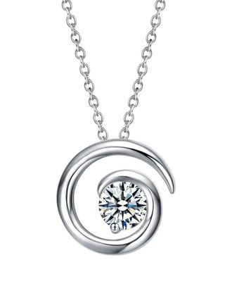 Genevive Silver Circle Pendant