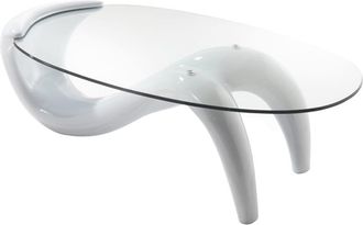 Oresteluchetta Mesa de centro de cristal templado cm. Al.40 x l.125 x p.67