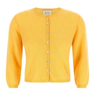 Be You 3080 Cardigan - female - Be You - Cardigans - Yellow - S - Knitwear