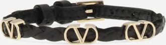 Valentino Garavani VLogo Signature braided leather Bracelet Female UNI
