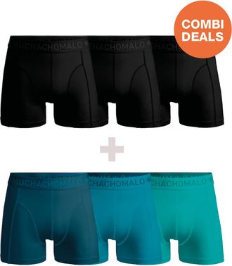 Muchachomalo Heren Boxershorts - 3+3 Pack - Mannen Onderbroeken