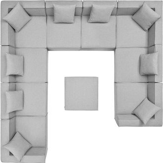 ModWay Saybrook Outdoor Patio Upholstered 10-Piece Sectional Sofa