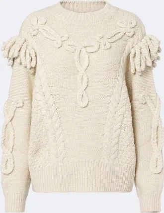 Isabel Marant Pullover Katria in misto lana con frange