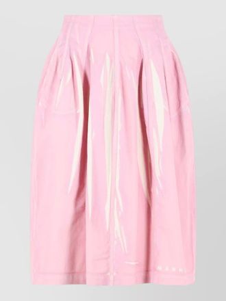 Marni cotton pleated skirt