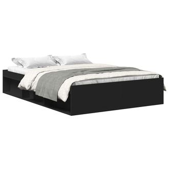 vidaXL Vidaxl - Estructura De Cama Doble Peque&ntilde;a Sin Colch&oacute;n Negro 120x190 Cm