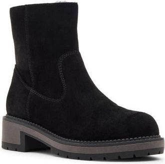 Blondo Nappa Waterproof Suede Bootie in Black Suede at Nordstrom, Size 9.5