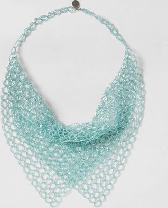 Emporio Armani Collana in perline di vetro ricamate