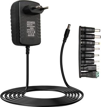 OEM Adaptador De Corriente Universal Ac-dc De 24 V Y 1 A Con 8 Conectores Dc Intercambiables De 5,5 Mm X 2,1 Mm, Protecci&oacute;n Contra Sobretensi&oacute;n Y Cortocir