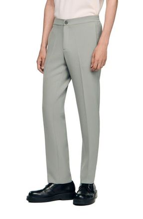 Sandro Jersey trousers in Steel at Nordstrom, Size 40 X 33 Eu