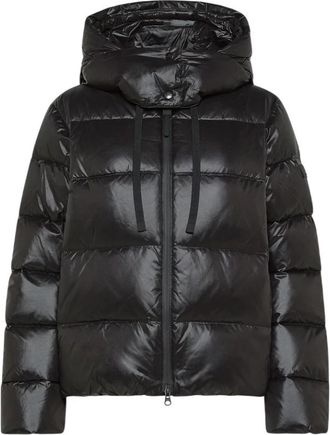 Peuterey Zwarte Pufferjas Urban Outdoor Wear - Dames - Gewatteerde jassen - Zwart - L - Jassen