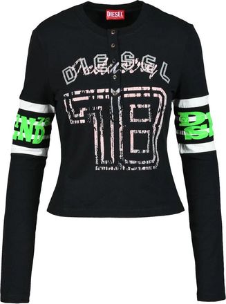 Diesel Henley T-shirt - Black