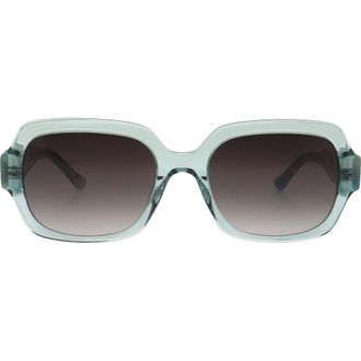 Florence By Mills 55mm Rectangular Sunglasses in Sea Green at Nordstrom Rack
