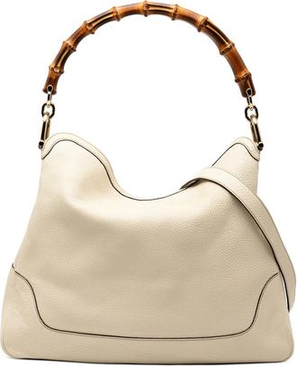 Gucci 2016-2025 Calfskin Bamboo Diana satchel - Bianco