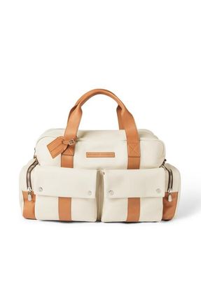 Brunello Cucinelli Calfskin and cowhide duffle bag in Ivory at Nordstrom