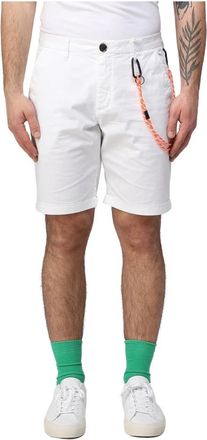 Sun 68 Klassieke Chino Fold Shorts - Heren - Korte Broeken - Wit - 4XS - Korte Broeken