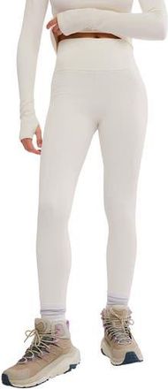 Free People Run Around Seamless High Waist Leggings in Ivory Combo at Nordstrom Rack, Size X-Small/small