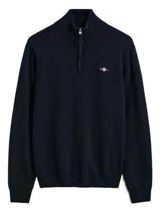 GANT half zip lambswool sweater - Blue