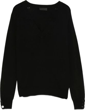 Liu Jo Maglione con scollo a V - Nero