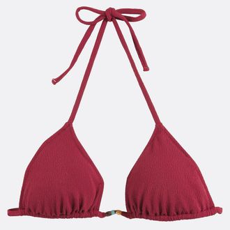 La Redoute Collections Triangel bikini-bh van structuurstof