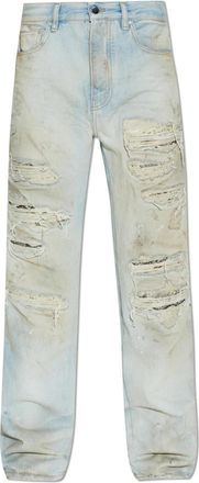 Amiri Jeans met Vintage-Effect - Heren - Regular Fit Jeans - Blauw - W28 - Katoen - Jeans