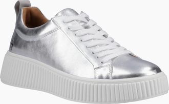 Hush Puppies Womens Harlow Womens Sneakers - Silver - Size: 3