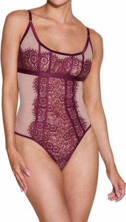 Cosabella Sicilia Teddy Bodysuit In Vino/india