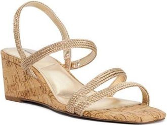 Dune London Kalia Wedge Sandal in Gold at Nordstrom, Size 8.5Us