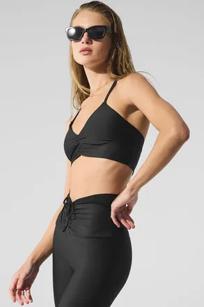 Alo | Airlift Divine Bra in Black, Size: Medium