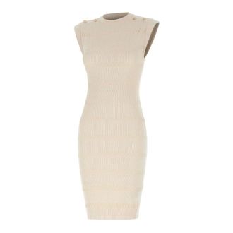 Liu Jo Knitted Dresses, female, White, Size: M Short Knit Dress