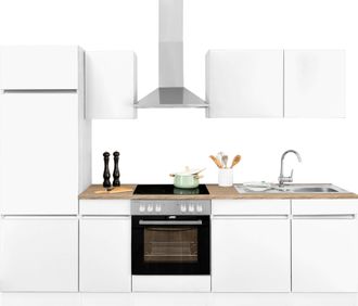 Optifit Küchenzeile »Roth« Breite 270 cm, wahlweise mit E-Geräten, mit Push-to-Open-Funktion